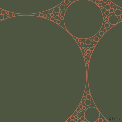 bubbles, circles, sponge, big, medium, small, 2 pixel line width, Sante Fe and Lunar Green circles bubbles sponge soap seamless tileable