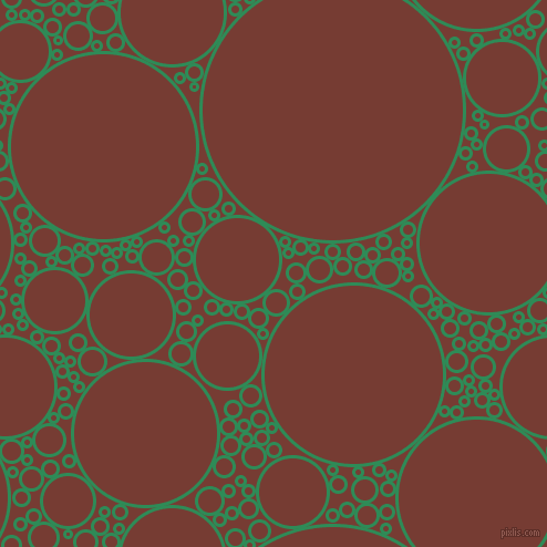 bubbles, circles, sponge, big, medium, small, 3 pixel line width, Sea Green and Crown Of Thorns circles bubbles sponge soap seamless tileable