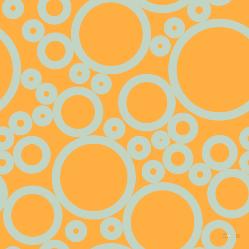 bubbles, circles, sponge, big, medium, small, 17 pixel line width, Sea Mist and Yellow Orange circles bubbles sponge soap seamless tileable
