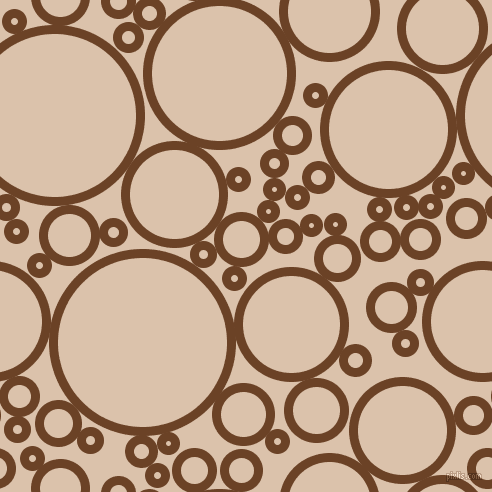 bubbles, circles, sponge, big, medium, small, 9 pixel line width, Semi-Sweet Chocolate and Bone circles bubbles sponge soap seamless tileable
