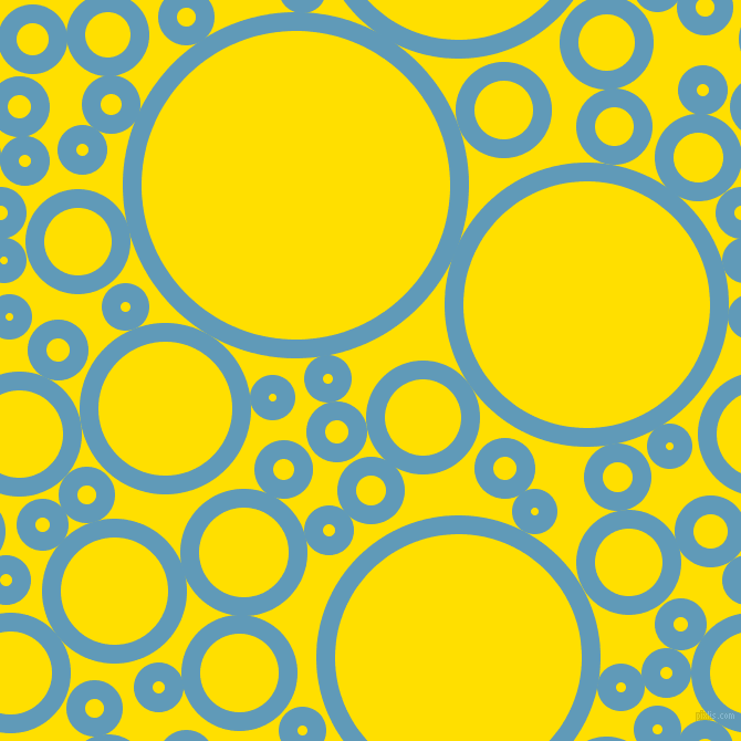 bubbles, circles, sponge, big, medium, small, 17 pixel line width, Shakespeare and Golden Yellow circles bubbles sponge soap seamless tileable