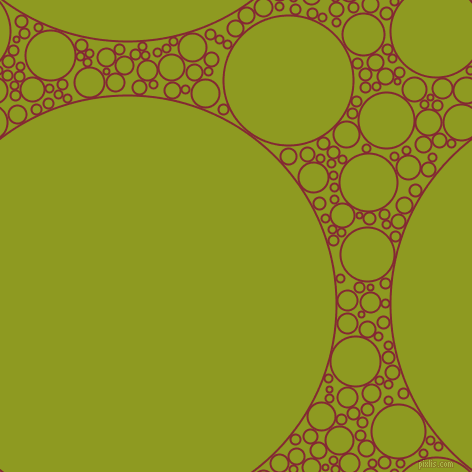 bubbles, circles, sponge, big, medium, small, 2 pixel line width, Shiraz and Citron circles bubbles sponge soap seamless tileable