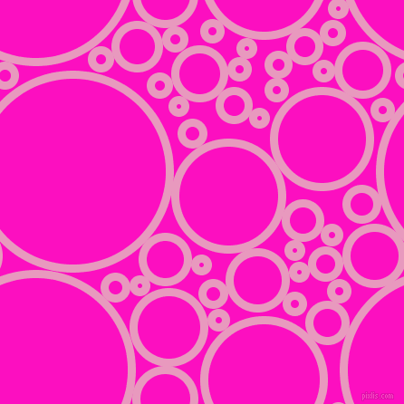 bubbles, circles, sponge, big, medium, small, 9 pixel line width, Shocking and Shocking Pink circles bubbles sponge soap seamless tileable