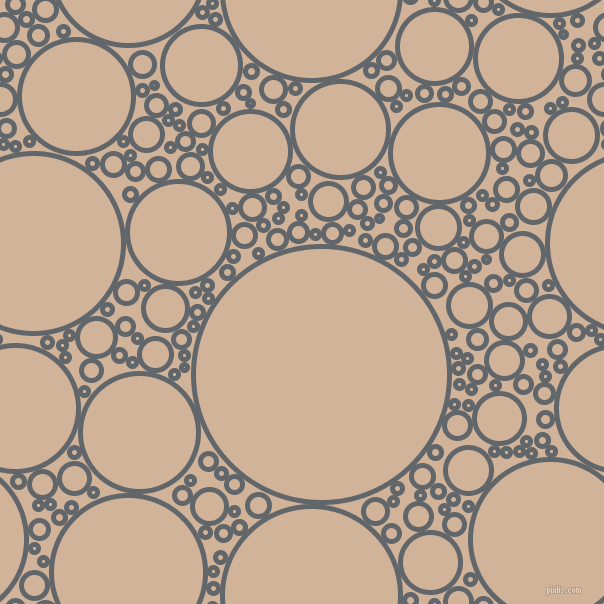 bubbles, circles, sponge, big, medium, small, 5 pixel line width, Shuttle Grey and Cashmere circles bubbles sponge soap seamless tileable