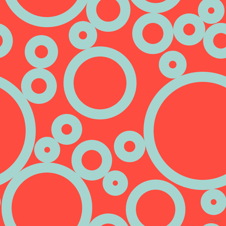 bubbles, circles, sponge, big, medium, small, 33 pixel line width, Sinbad and Sunset Orange circles bubbles sponge soap seamless tileable