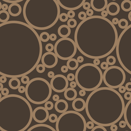 bubbles, circles, sponge, big, medium, small, 9 pixel line width, Sorrell Brown and Taupe circles bubbles sponge soap seamless tileable