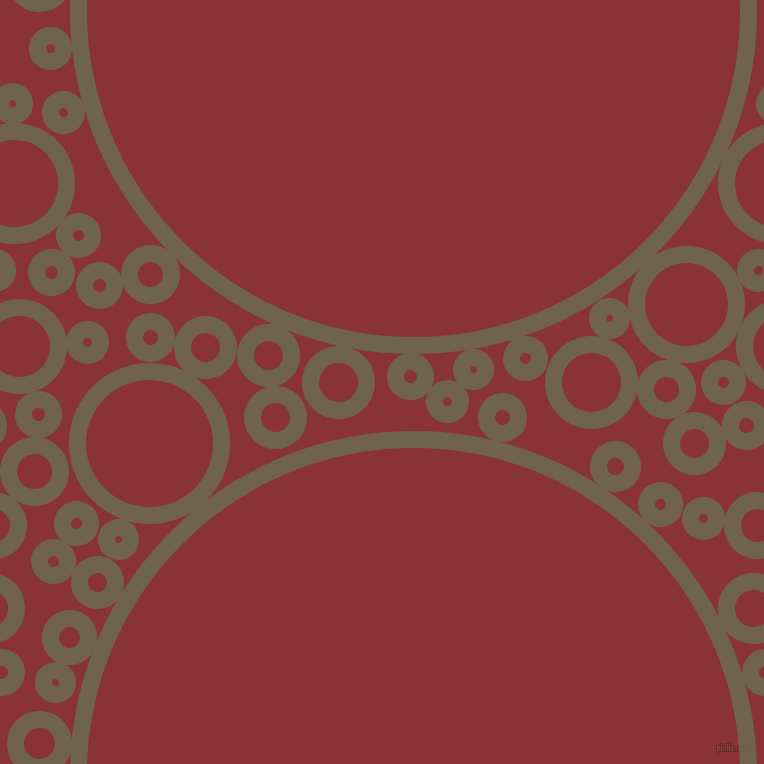 bubbles, circles, sponge, big, medium, small, 17 pixel line width, Soya Bean and Old Brick circles bubbles sponge soap seamless tileable