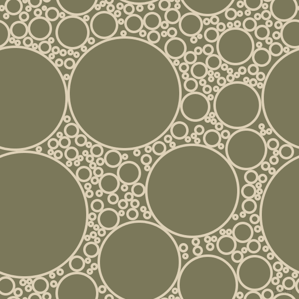 bubbles, circles, sponge, big, medium, small, 5 pixel line width, Spanish White and Kokoda circles bubbles sponge soap seamless tileable