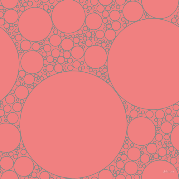 bubbles, circles, sponge, big, medium, small, 2 pixel line width, Stack and Light Coral circles bubbles sponge soap seamless tileable
