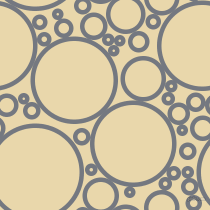 bubbles, circles, sponge, big, medium, small, 9 pixel line width, Storm Grey and Beeswax circles bubbles sponge soap seamless tileable