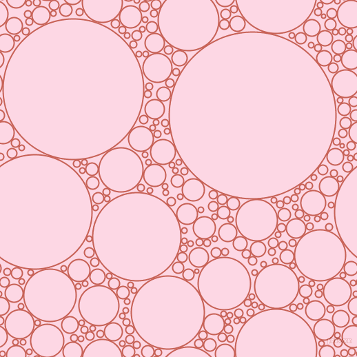 bubbles, circles, sponge, big, medium, small, 2 pixel line width, Sunglo and Pig Pink circles bubbles sponge soap seamless tileable