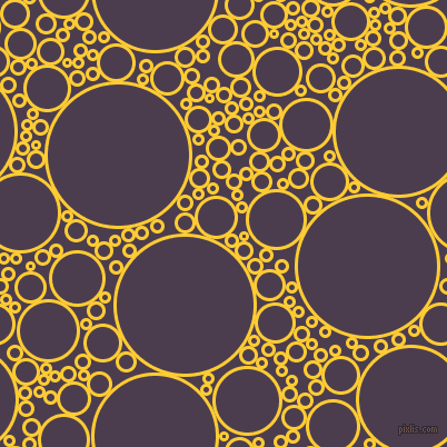 bubbles, circles, sponge, big, medium, small, 3 pixel line width, Sunglow and Bossanova circles bubbles sponge soap seamless tileable