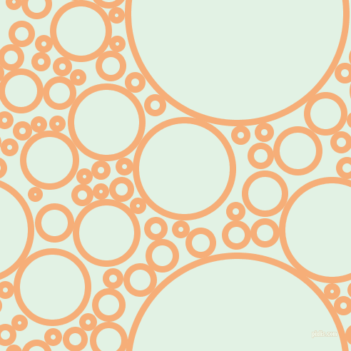 bubbles, circles, sponge, big, medium, small, 9 pixel line width, Tacao and Frosted Mint circles bubbles sponge soap seamless tileable