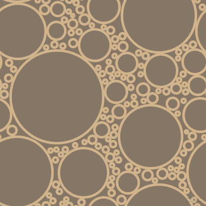 bubbles, circles, sponge, big, medium, small, 5 pixel line width, Tan and Sand Dune circles bubbles sponge soap seamless tileable