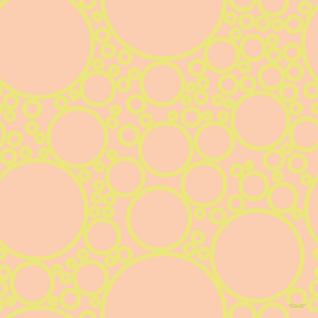 bubbles, circles, sponge, big, medium, small, 9 pixel line width, Texas and Apricot circles bubbles sponge soap seamless tileable