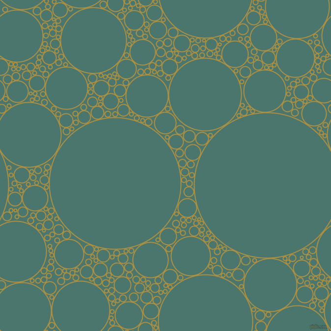 bubbles, circles, sponge, big, medium, small, 2 pixel line width, Turmeric and Dark Green Copper circles bubbles sponge soap seamless tileable