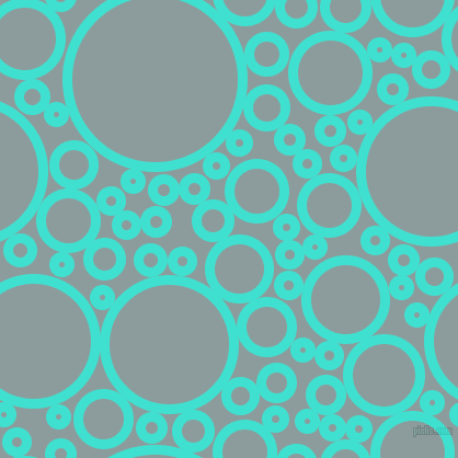 bubbles, circles, sponge, big, medium, small, 9 pixel line width, Turquoise and Submarine circles bubbles sponge soap seamless tileable