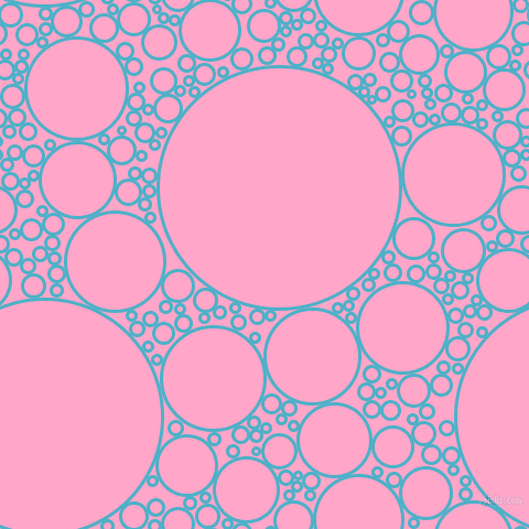 bubbles, circles, sponge, big, medium, small, 3 pixel line width, Viking and Carnation Pink circles bubbles sponge soap seamless tileable