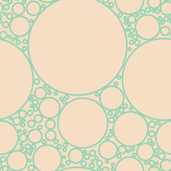 bubbles, circles, sponge, big, medium, small, 5 pixel line width, Vista Blue and Sazerac circles bubbles sponge soap seamless tileable