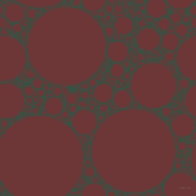 bubbles, circles, sponge, big, medium, small, 2 pixel line width, Watercourse and Sanguine Brown circles bubbles sponge soap seamless tileable