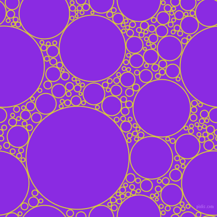 bubbles, circles, sponge, big, medium, small, 2 pixel line width, Wattle and Blue Violet circles bubbles sponge soap seamless tileable