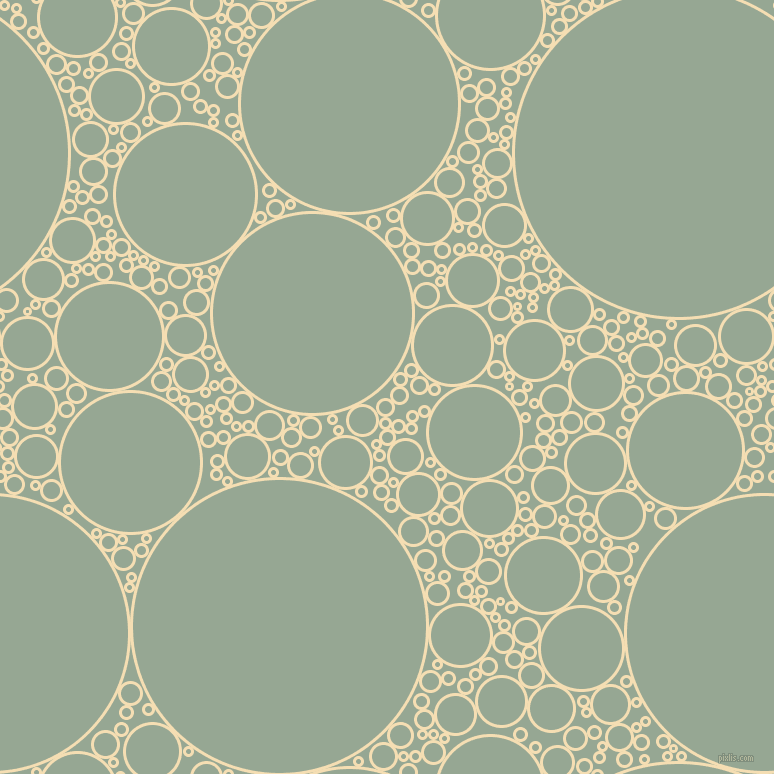 bubbles, circles, sponge, big, medium, small, 3 pixel line width, Wheat and Mantle circles bubbles sponge soap seamless tileable