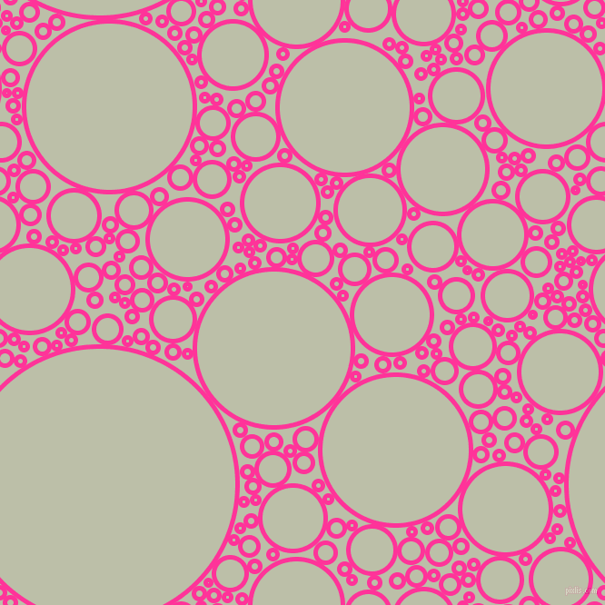 bubbles, circles, sponge, big, medium, small, 5 pixel line width, Wild Strawberry and Beryl Green circles bubbles sponge soap seamless tileable