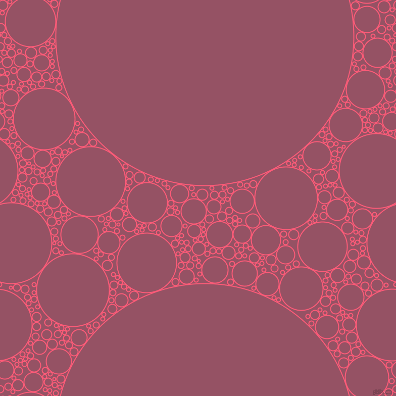 bubbles, circles, sponge, big, medium, small, 2 pixel line width, Wild Watermelon and Vin Rouge circles bubbles sponge soap seamless tileable