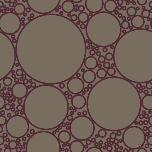 bubbles, circles, sponge, big, medium, small, 5 pixel line width, Wine Berry and Sandstone circles bubbles sponge soap seamless tileable