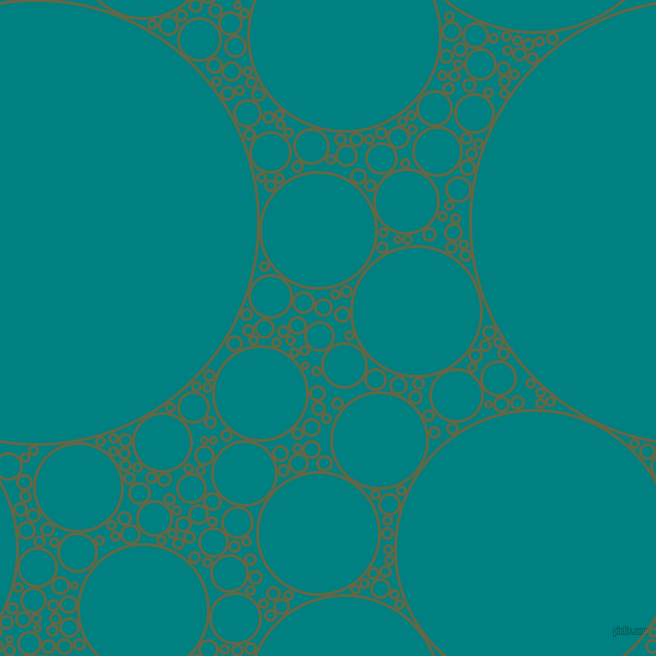 bubbles, circles, sponge, big, medium, small, 3 pixel line width, Woodland and Teal circles bubbles sponge soap seamless tileable