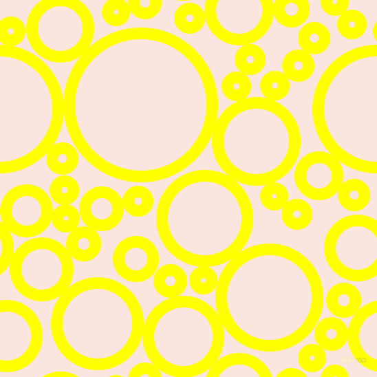 bubbles, circles, sponge, big, medium, small, 17 pixel line width, Yellow and Bridesmaid circles bubbles sponge soap seamless tileable
