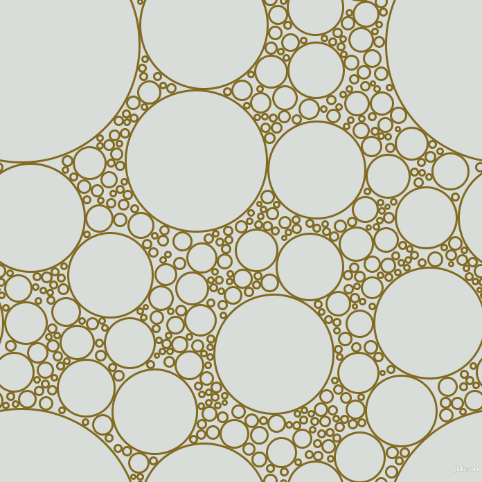 bubbles, circles, sponge, big, medium, small, 3 pixel line width, Yukon Gold and Mystic circles bubbles sponge soap seamless tileable