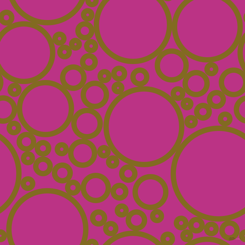 bubbles, circles, sponge, big, medium, small, 17 pixel line width, Yukon Gold and Red Violet circles bubbles sponge soap seamless tileable