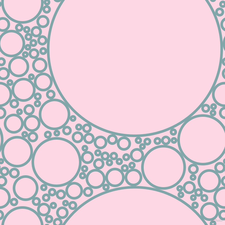 bubbles, circles, sponge, big, medium, small, 9 pixel line width, Ziggurat and Pig Pink circles bubbles sponge soap seamless tileable