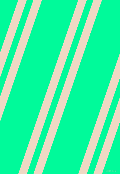 71 degree angles dual stripes lines, 26 pixel lines width, 20 and 110 pixels line spacing, Almond and Medium Spring Green dual two line striped seamless tileable