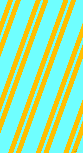 70 degree angles dual stripes line, 20 pixel line width, 10 and 58 pixels line spacing, Amber and Baby Blue dual two line striped seamless tileable