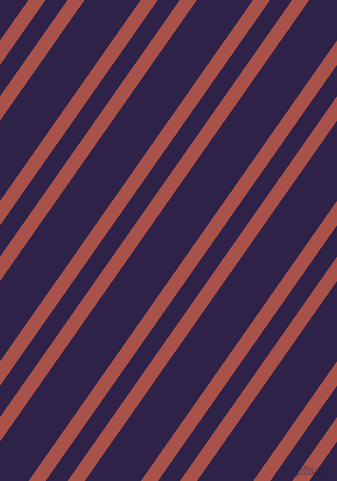 55 degree angle dual stripes line, 14 pixel line width, 18 and 46 pixel line spacing, Apple Blossom and Violent Violet dual two line striped seamless tileable