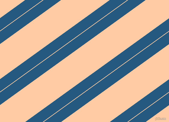 36 degree angles dual stripe line, 34 pixel line width, 2 and 95 pixels line spacing, Bahama Blue and Peach dual two line striped seamless tileable