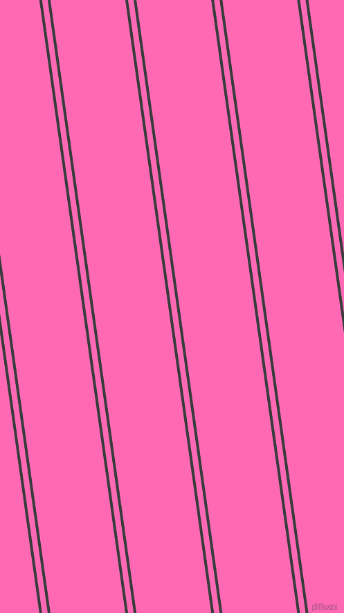 98 degree angle dual stripe line, 4 pixel line width, 8 and 107 pixel line spacing, Baltic Sea and Hot Pink dual two line striped seamless tileable