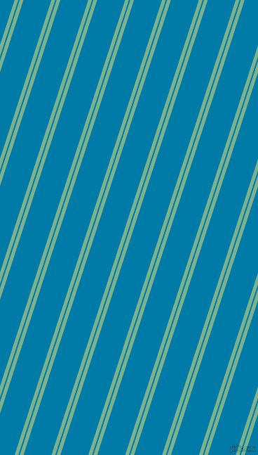 72 degree angle dual striped line, 5 pixel line width, 2 and 38 pixel line spacing, Bay Leaf and Cerulean dual two line striped seamless tileable