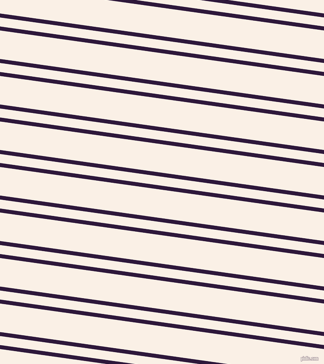 172 degree angle dual striped line, 8 pixel line width, 18 and 57 pixel line spacing, Blackcurrant and Linen dual two line striped seamless tileable