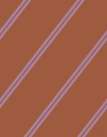 52 degree angle dual striped lines, 9 pixel lines width, 4 and 123 pixel line spacing, Bouquet and Sepia dual two line striped seamless tileable