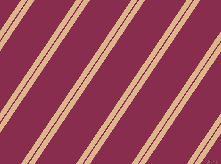 56 degree angles dual stripes line, 17 pixel line width, 4 and 116 pixels line spacing, Brandy and Disco dual two line striped seamless tileable