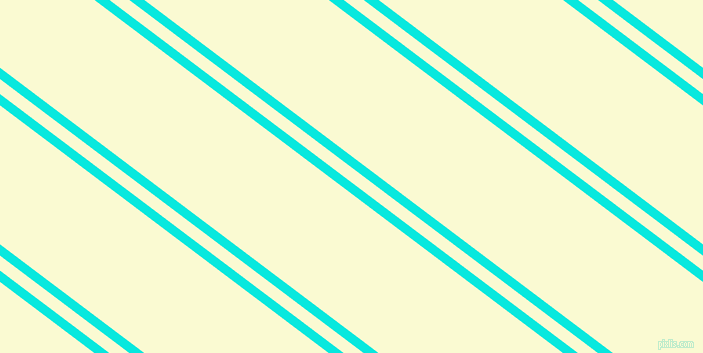 143 degree angles dual stripes lines, 9 pixel lines width, 12 and 111 pixels line spacing, Bright Turquoise and Light Goldenrod Yellow dual two line striped seamless tileable