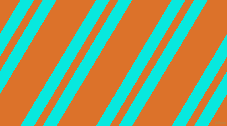 59 degree angle dual stripes lines, 41 pixel lines width, 26 and 118 pixel line spacingBright Turquoise and Tahiti Gold dual two line striped seamless tileable