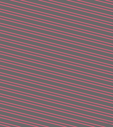 166 degree angle dual stripe lines, 2 pixel lines width, 6 and 12 pixel line spacing, Brink Pink and Dim Gray dual two line striped seamless tileable
