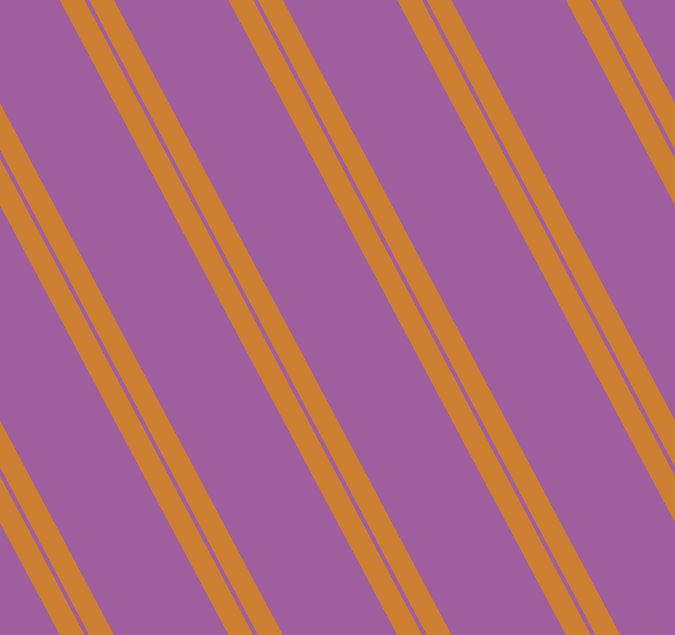 118 degree angle dual stripes lines, 22 pixel lines width, 4 and 101 pixel line spacing, Bronze and Violet Blue dual two line striped seamless tileable