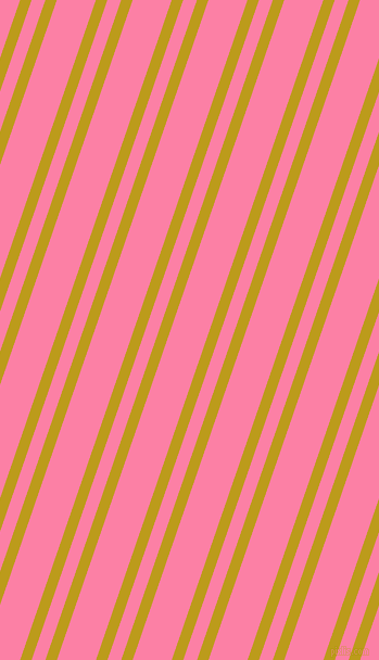 71 degree angle dual stripes lines, 10 pixel lines width, 12 and 34 pixel line spacing, Buddha Gold and Tickle Me Pink dual two line striped seamless tileable