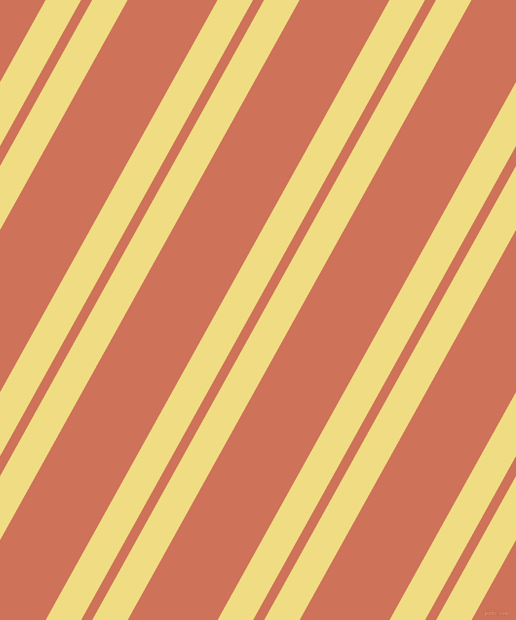 61 degree angles dual striped lines, 45 pixel lines width, 14 and 114 pixels line spacing, Buff and Japonica dual two line striped seamless tileable