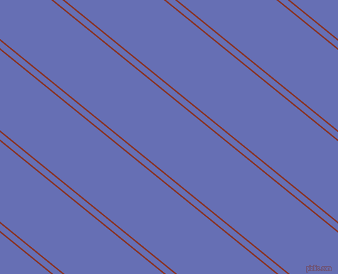 141 degree angles dual stripes lines, 2 pixel lines width, 8 and 88 pixels line spacing, Burnt Umber and Chetwode Blue dual two line striped seamless tileable